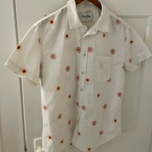 Corridor embroidered shirt-sleeve shirt